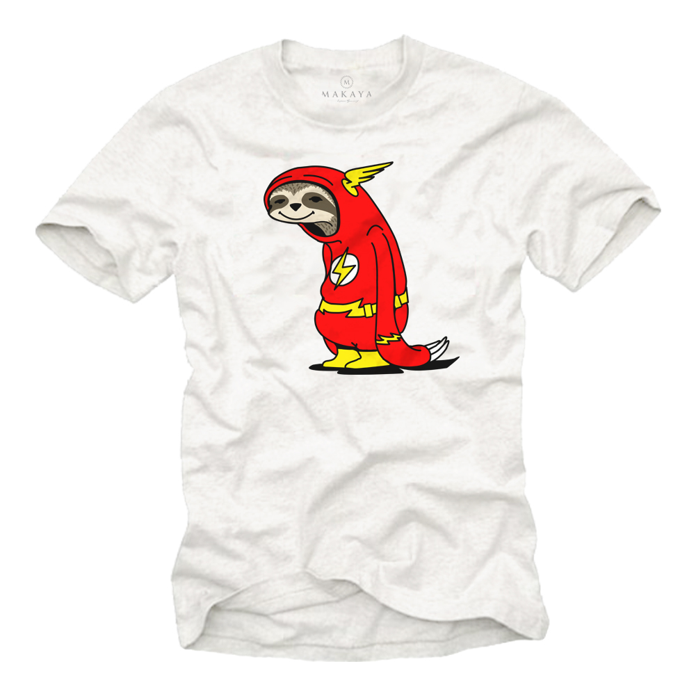 Herren T-Shirt - Flash Faultier