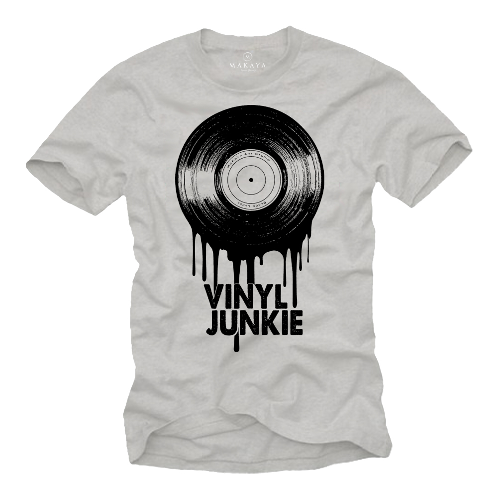 Herren T-Shirt - Musik Schallplatte