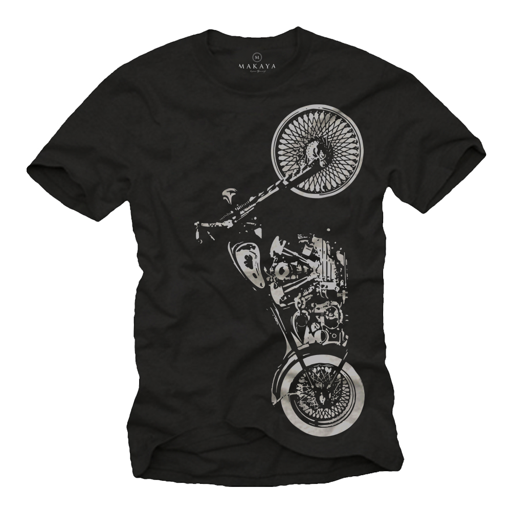 Herren T-Shirt - Biker Motiv - Hard Tail