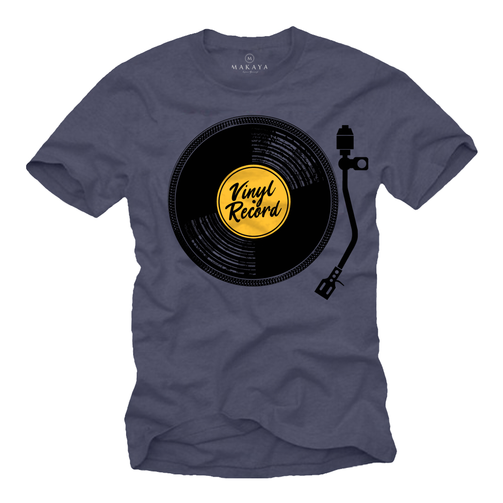 Hip Hop Musik T-Shirt Herren - Vinyl Schallplatte
