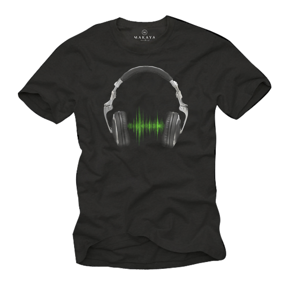 Herren T-Shirt - Kopfhörer EQ