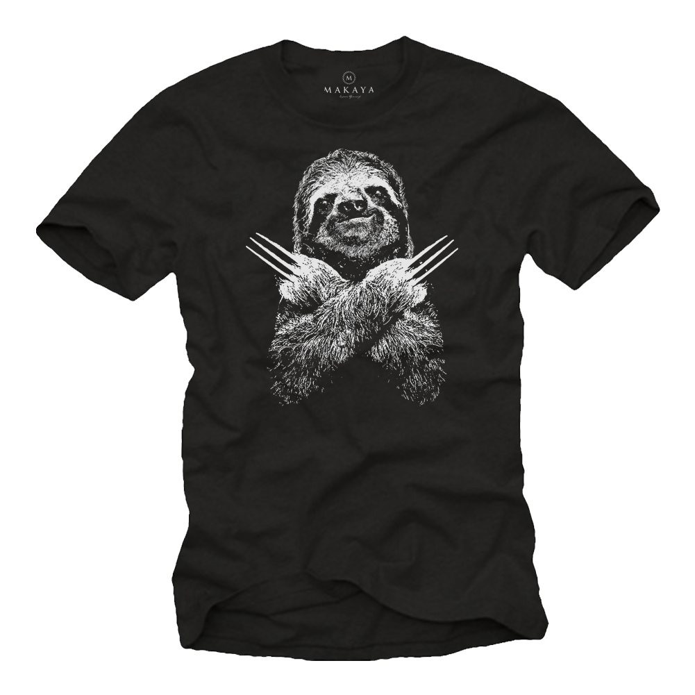Lustiges Faultier T-Shirt für Herren 