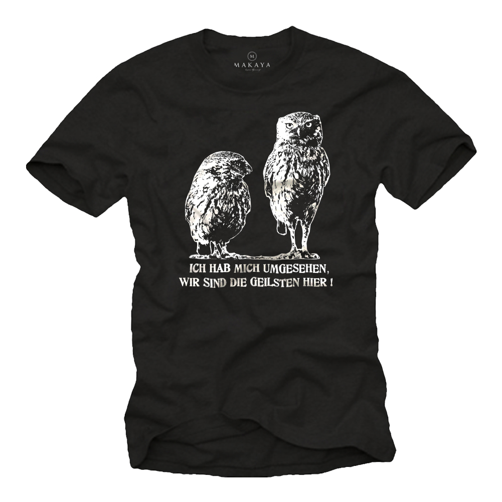 Herren T-Shirt - Eulen