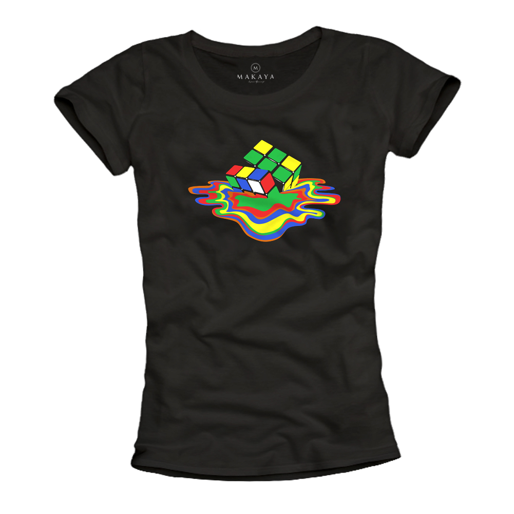 Womens T-Shirt - Melting Cube